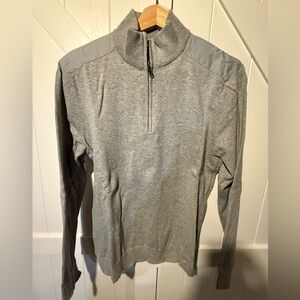Men's Gray Michael Kors Quarter-Zip Sweater